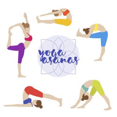  Kızın yaptığı yoga egzersizleri