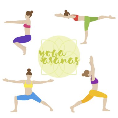  Kızın yaptığı yoga egzersizleri