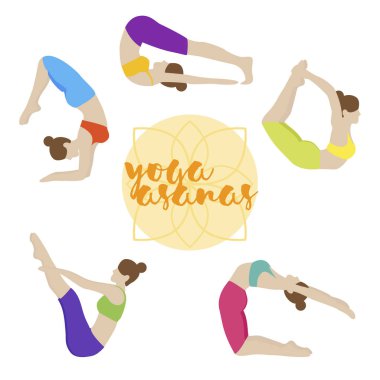  Kızın yaptığı yoga egzersizleri