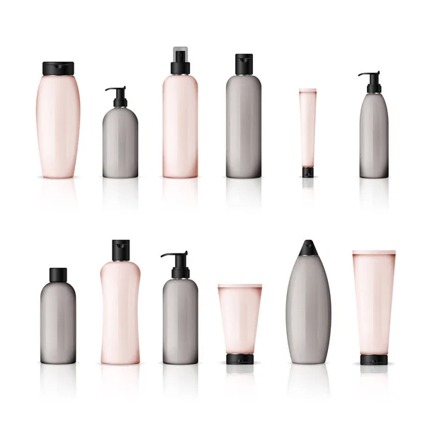 Realistyczne butelki kosmetyczne — Wektor stockowy