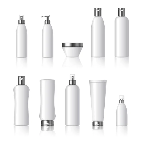 Gerçekçi gümüş Kozmetik Şişeler 