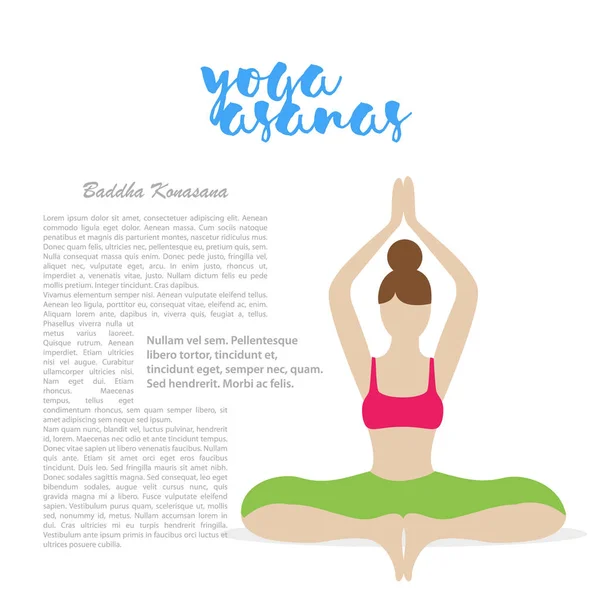 Yoga asanas illüstrasyon.