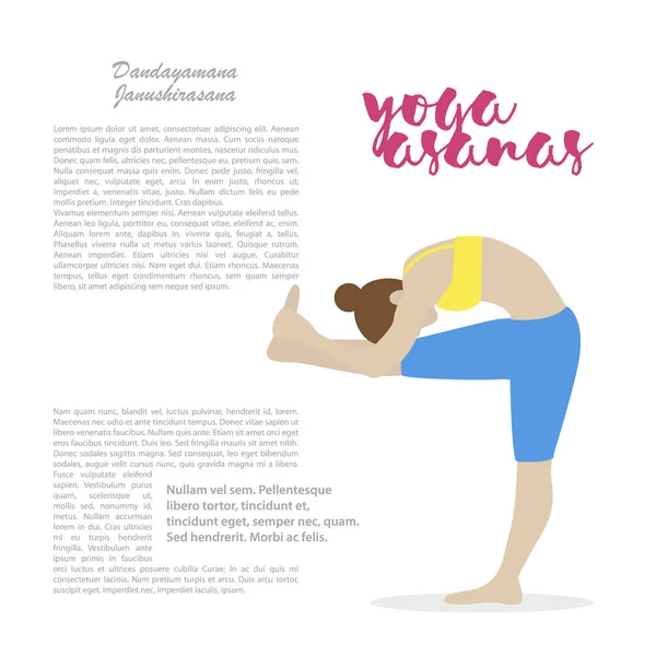 Yoga asanas illüstrasyon.