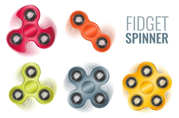 El spinner oyuncaklar gerçekçi kümesi
