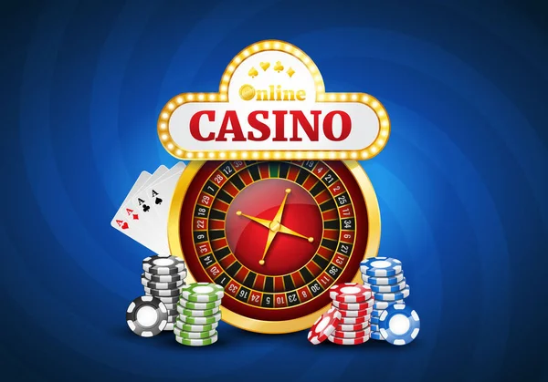 Fondo de casino en línea — Vector de stock