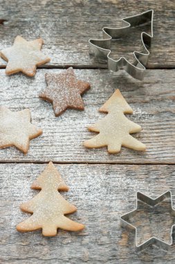 Tanımlama bilgileri ve kalıpları Noel ağaçları ve yıldız şeklinde