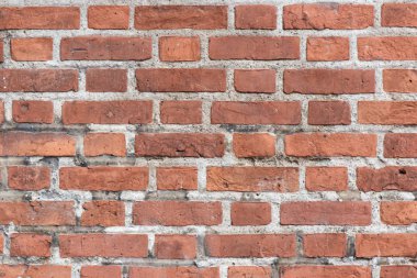 eski kırmızı tuğla duvar doku arka plan, kopya alanı