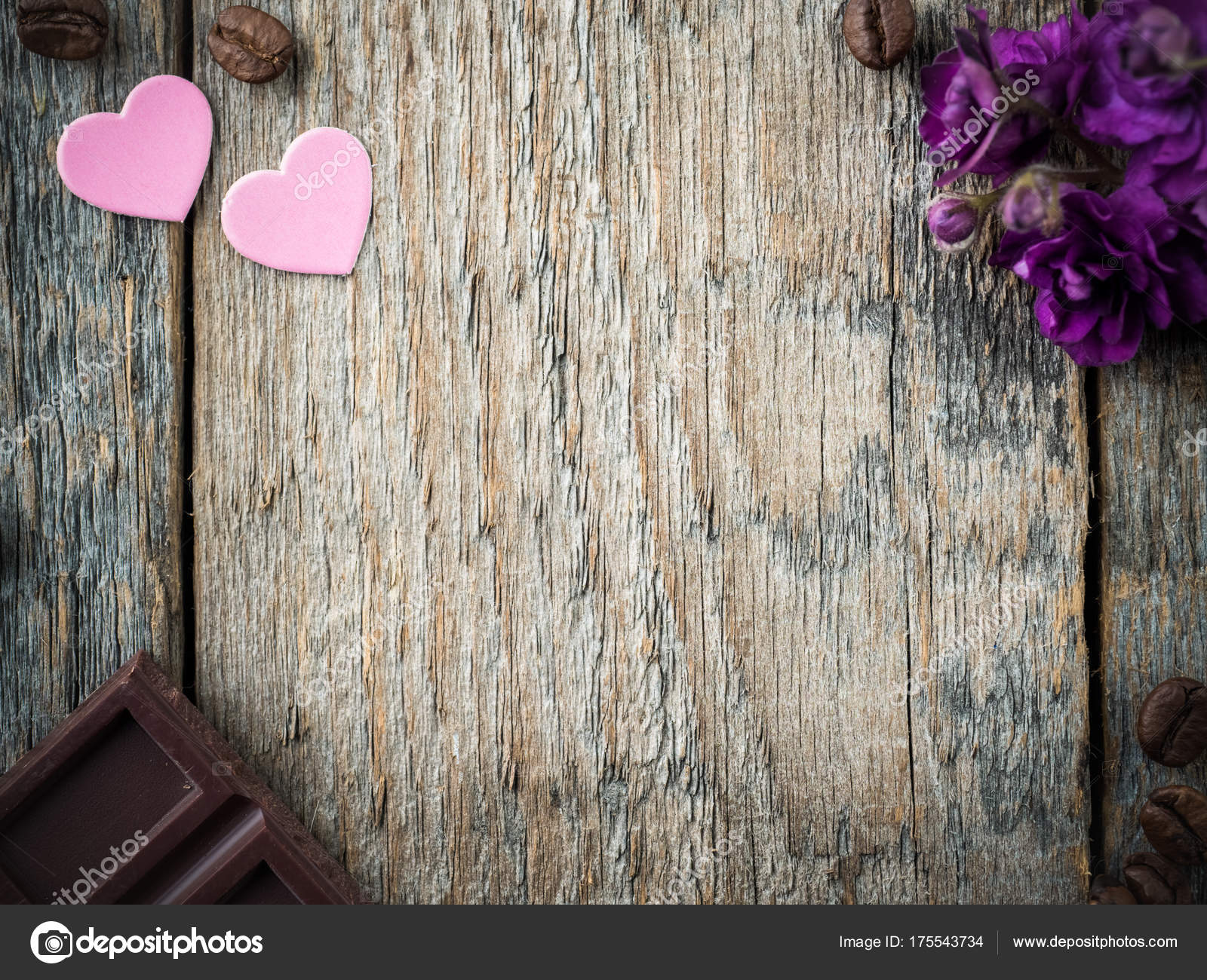 Decorations For Valentines Day Paper Hearts Violets And