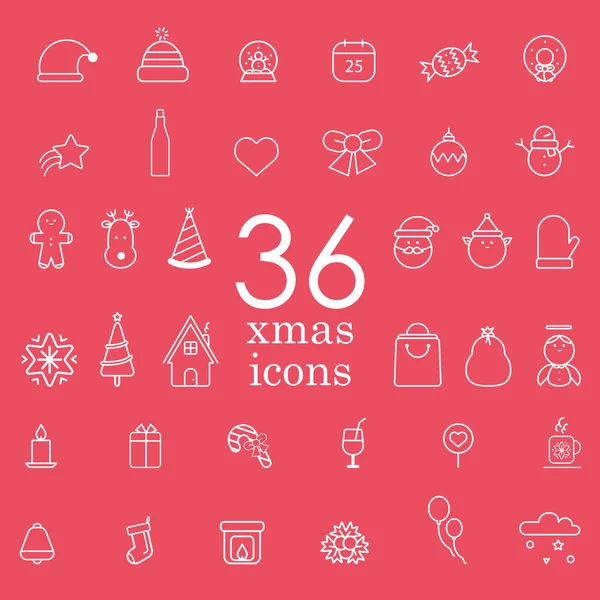 Noel vektör satırı simgesi ayarla