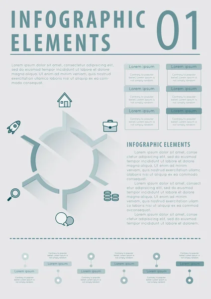 Σύνολο επιχειρηματικής infographic πρότυπο. Εικονογράφηση διάνυσμα. — Διανυσματικό Αρχείο