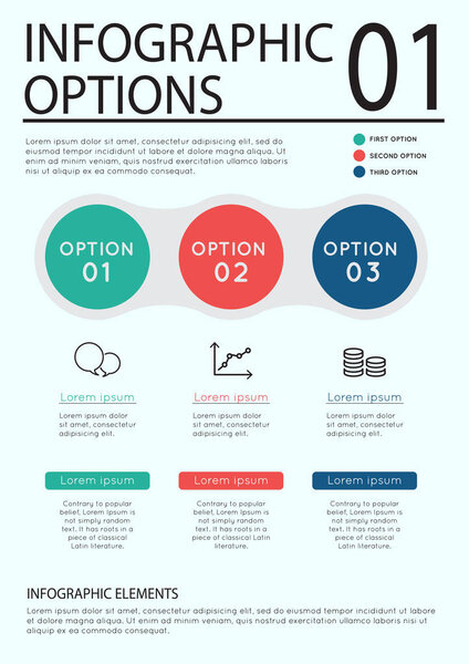 Business infographic template set. Vector illustration.