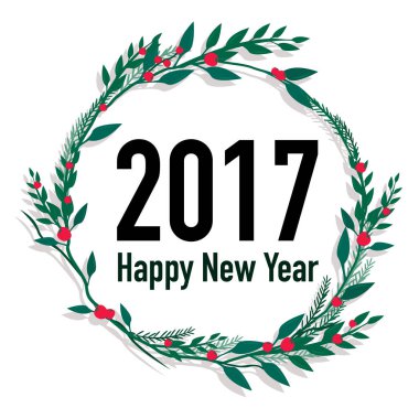 mutlu Noeller ve mutlu yeni yıl Kartpostalı.