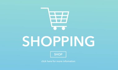 Online alışveriş ticaret Web sayfası kavramı