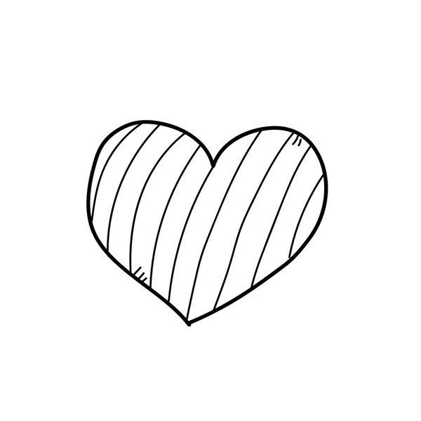 Freehand drawing illustration of heart — Stock Photo, Image