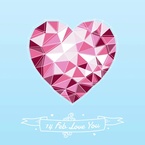 Forma del corazón para el día de San Valentín . — Archivo Imágenes Vectoriales