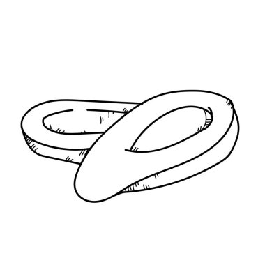 Serbest çizim illüstrasyon Papaya.