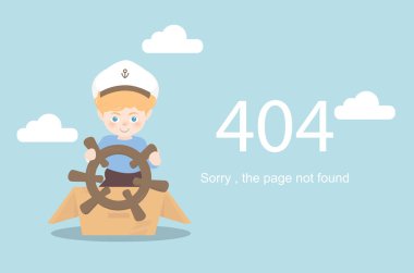 Sayfa değil kurmak yanlışlık 404. vektör şablonu