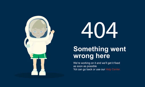 Pagina non trovata Errore 404.Modello vettoriale — Vettoriale Stock
