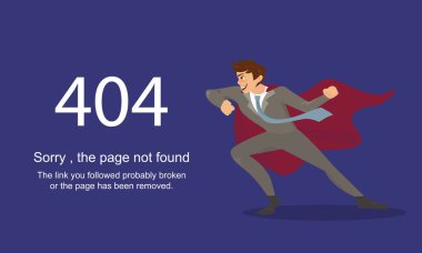 Sayfa değil kurmak yanlışlık 404. vektör şablonu