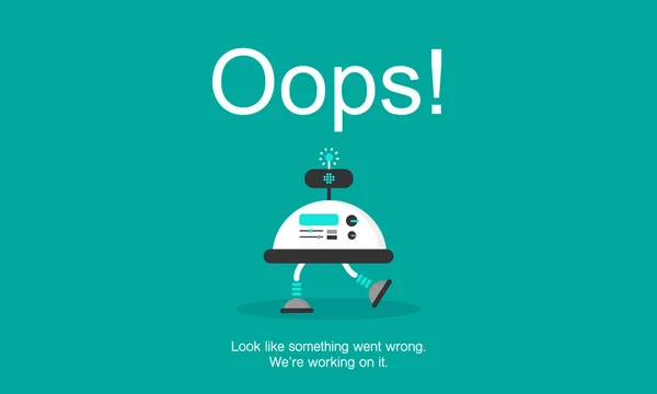 Halaman Tidak Ditemukan templat 404.Vektor Galat - Stok Vektor