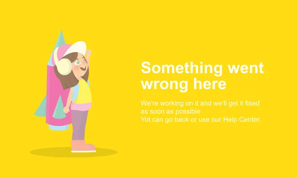 Halaman Tidak Ditemukan templat 404.Vektor Galat - Stok Vektor