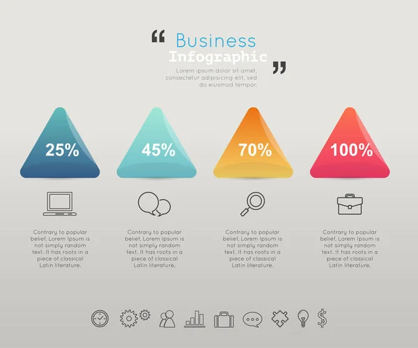 Modern business infographic Vector illustration. — Stock Vector