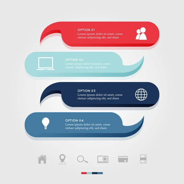 Infografika nowoczesny biznes ilustracja wektorowa — Wektor stockowy