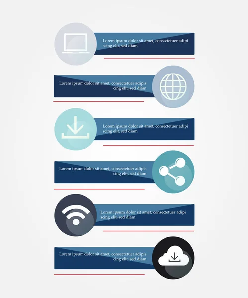 Infografika nowoczesny biznes ilustracja wektorowa — Wektor stockowy