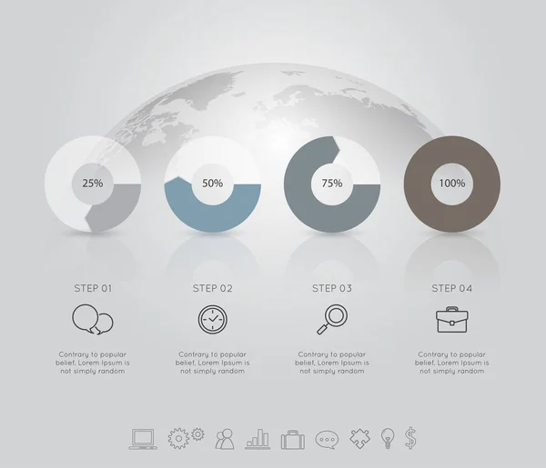 Σύγχρονη Infographic πρότυπα για επαγγελματίες εικονογράφηση διάνυσμα — Διανυσματικό Αρχείο
