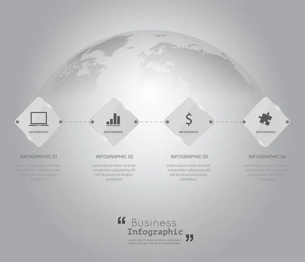 Modèles d'infographie modernes pour l'illustration vectorielle d'affaires — Image vectorielle