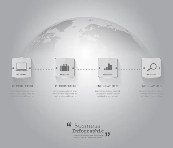 Moderne Infografik-Vorlagen zur Darstellung von Geschäftsvektoren — Stockvektor