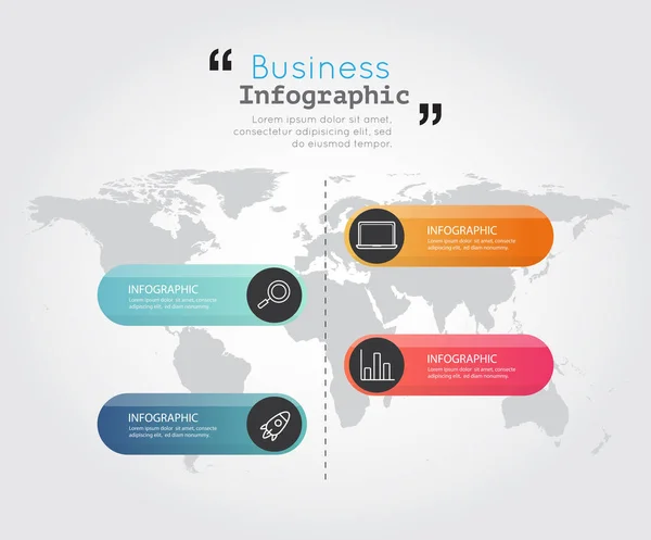 Modern business infographic Vector illustration — Stock Vector