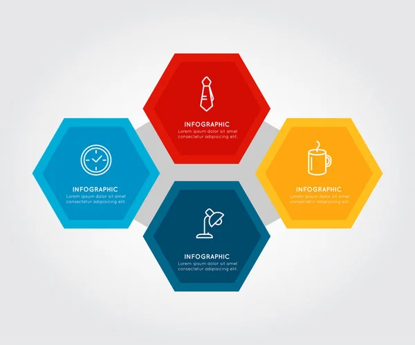 Infográfico de negócios moderno Ilustração vetorial — Vetor de Stock