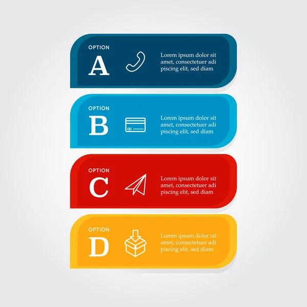 Infografía empresarial moderna Ilustración vectorial — Archivo Imágenes Vectoriales