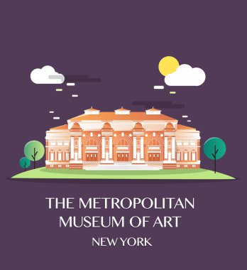 Büyükşehir Museum.Vector illüstrasyon.