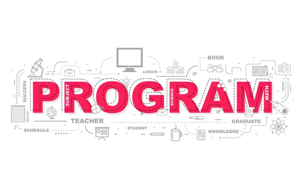 Koncepce designu stránky programu Word.. — Stockový vektor