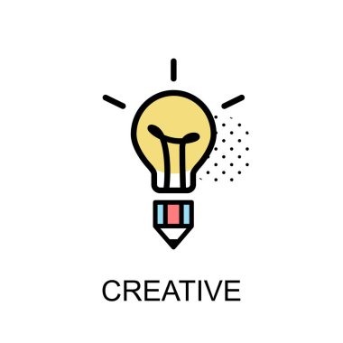 Yaratıcı Grafik Icon.Vector illüstrasyon