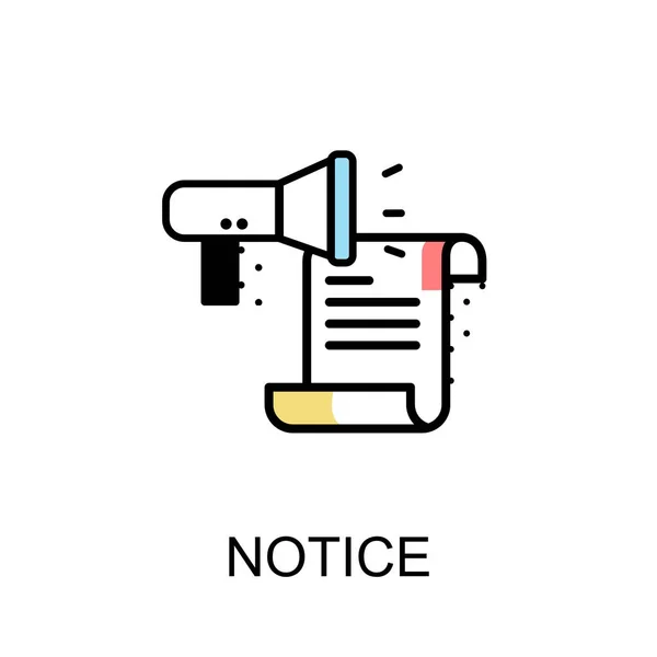 Notice Graphic Icon.Vector Illustration — Stock Vector