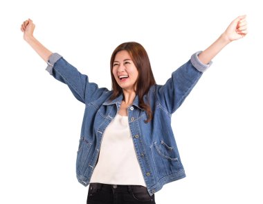 Asyalı kadınlar mutluluk elinizi kaldırın