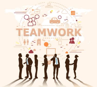 bir ekip çalışması işadamları grubudur 