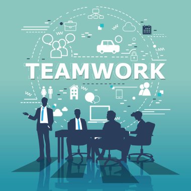 bir ekip çalışması işadamları grubudur 