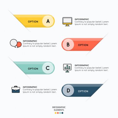 Infographic öğe ve simgeler sembolü beyaz background.vector