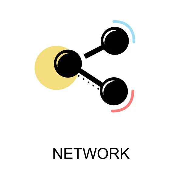 白い背景の図 design.vector のネットワーク アイコン — ストックベクタ