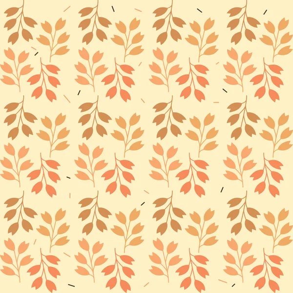 Foglie colorate disegno del modello senza soluzione di continuità per wallpaper.vector — Vettoriale Stock