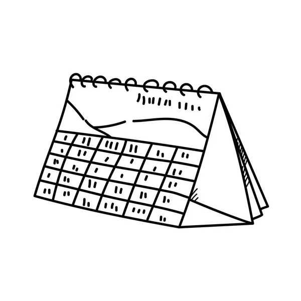 フリーハンドの図を描いて成功したターゲットのためのカレンダー — ストック写真