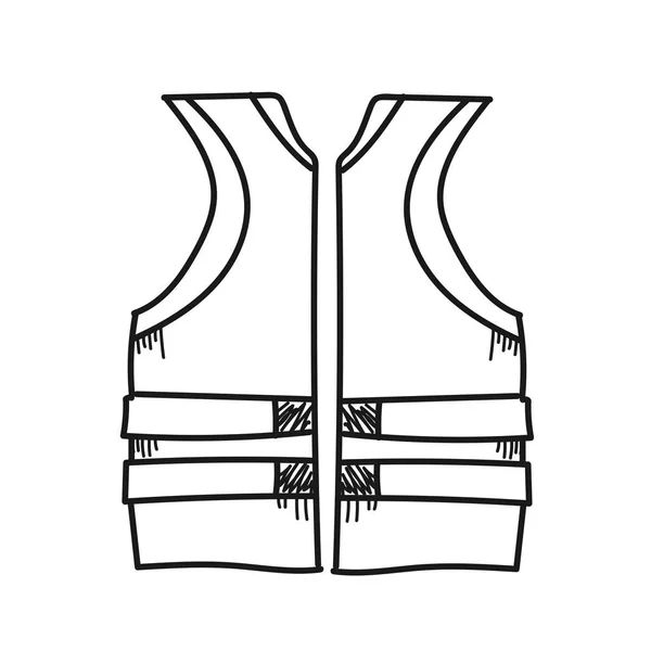 Flytväst för undsättning illustration på vit bakgrund — Stockfoto