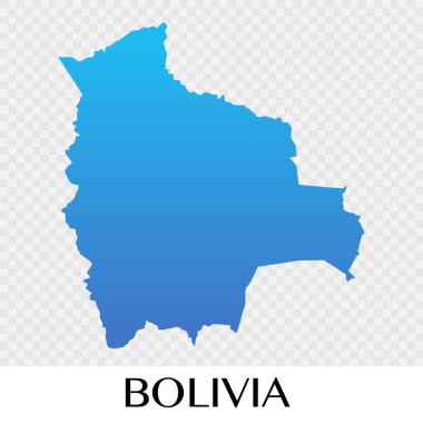Bolivya harita Güney Amerika kıta illüstrasyon tasarımı