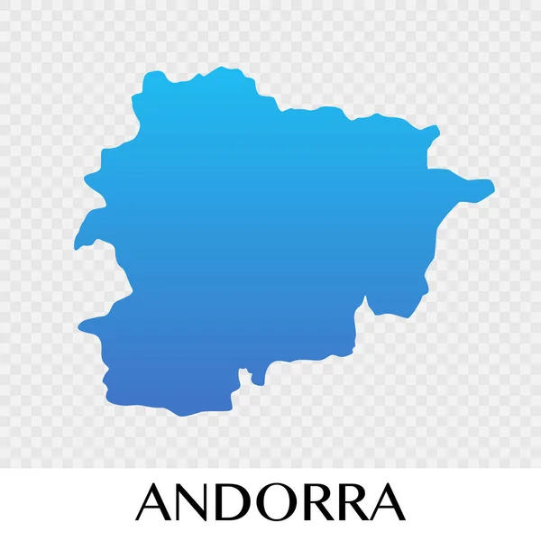 Andorra Haritası Europe kıta illüstrasyon tasarımı — Stok Vektör