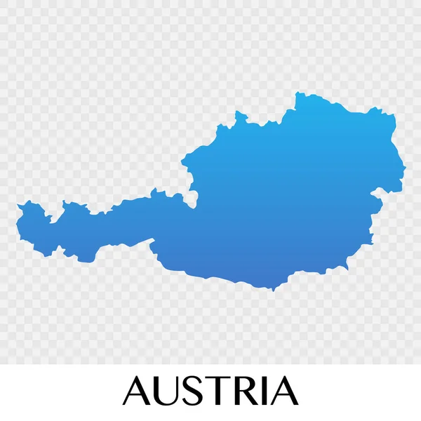 Austria mapa en Europa continente ilustración diseño — Vector de stock