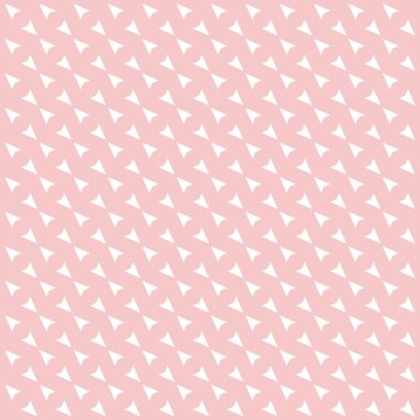 Beyaz şekli satır yinelenen seamless modeli pembe background.v üzerinde